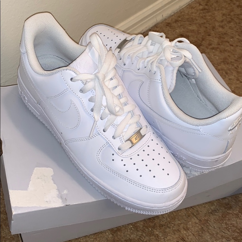 All white Air-force 1